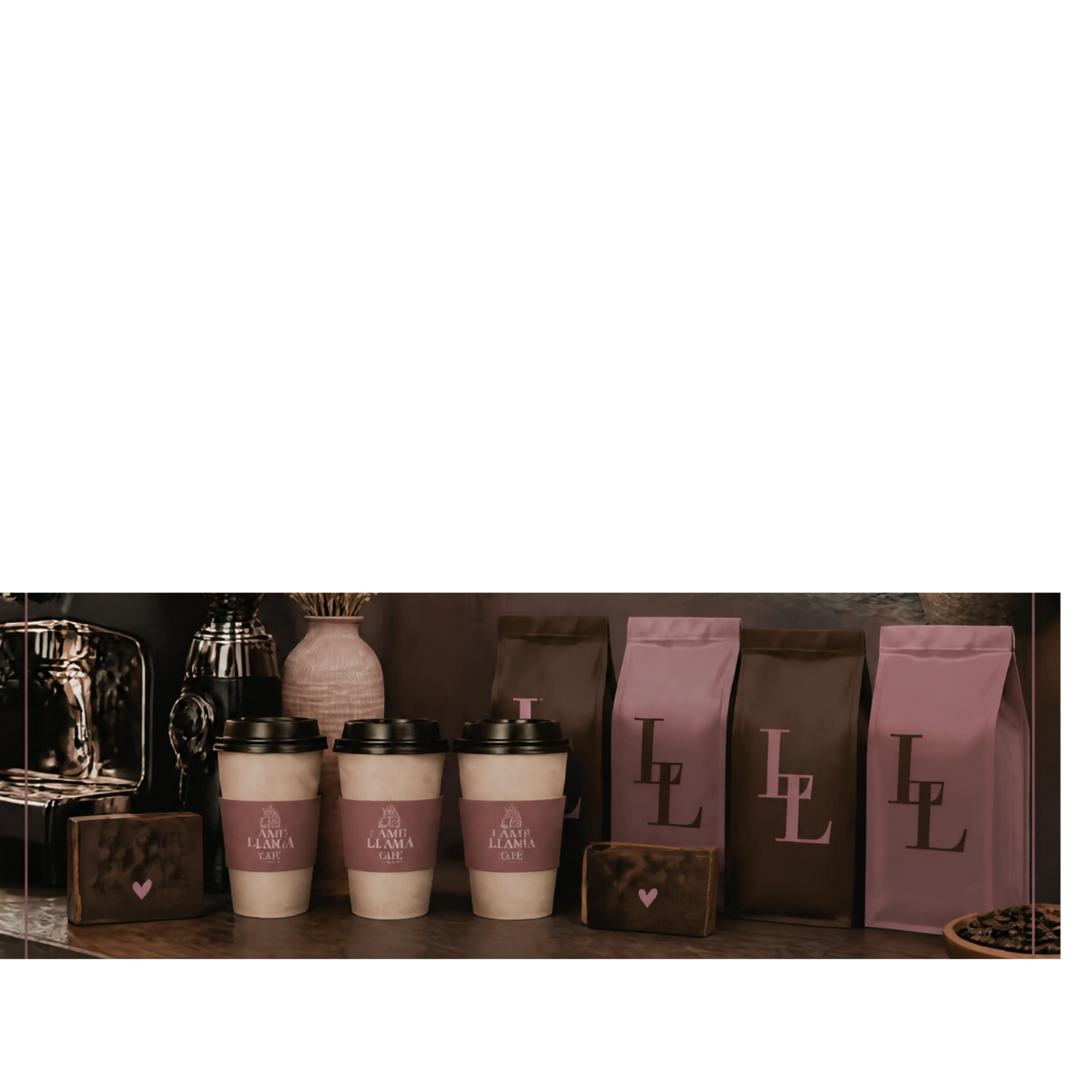 Lame Llama Café branded products